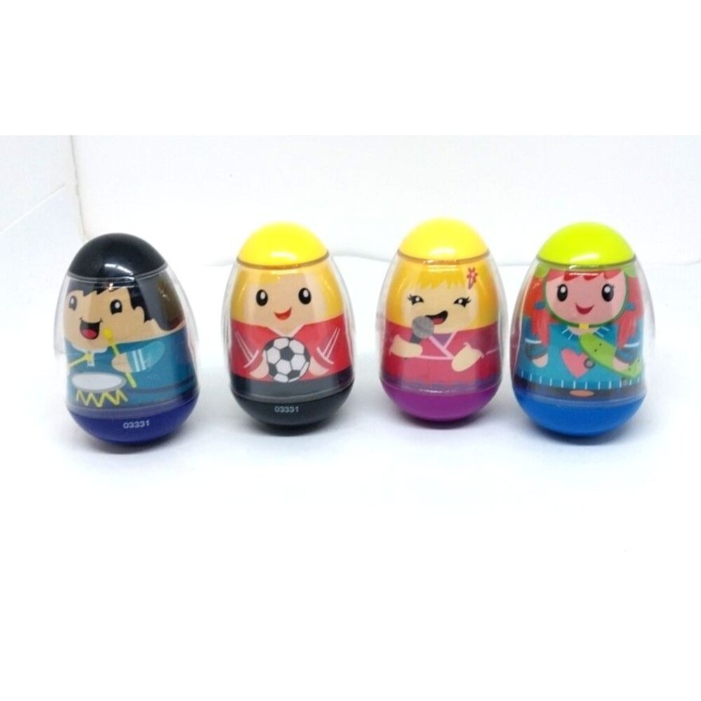 2009 3" Weeble Lot of 4 Figure/Characters